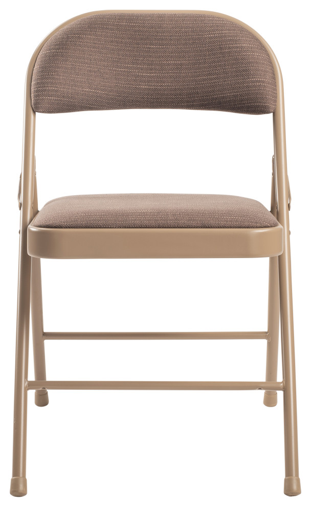 Commercialine 900 Fabric Padded Folding Chair  Set of 4   Contemporary   Folding Chairs And Stools   by National Public Seating  Houzz