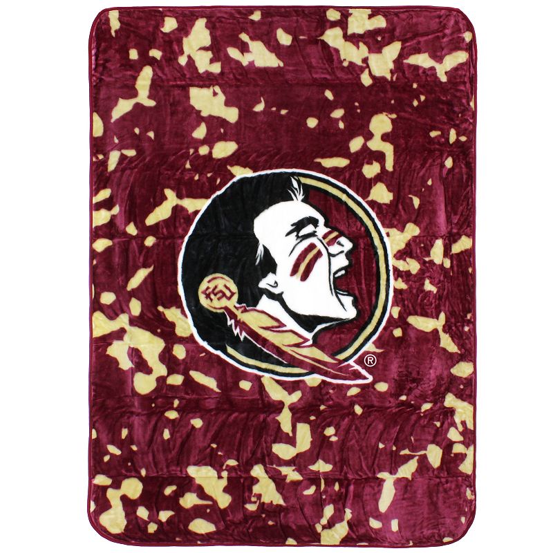 College Covers Florida State Seminoles Raschel Throw Blanket