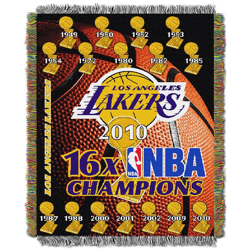 Los Angeles Lakers Commemorative Series Throw Blanket