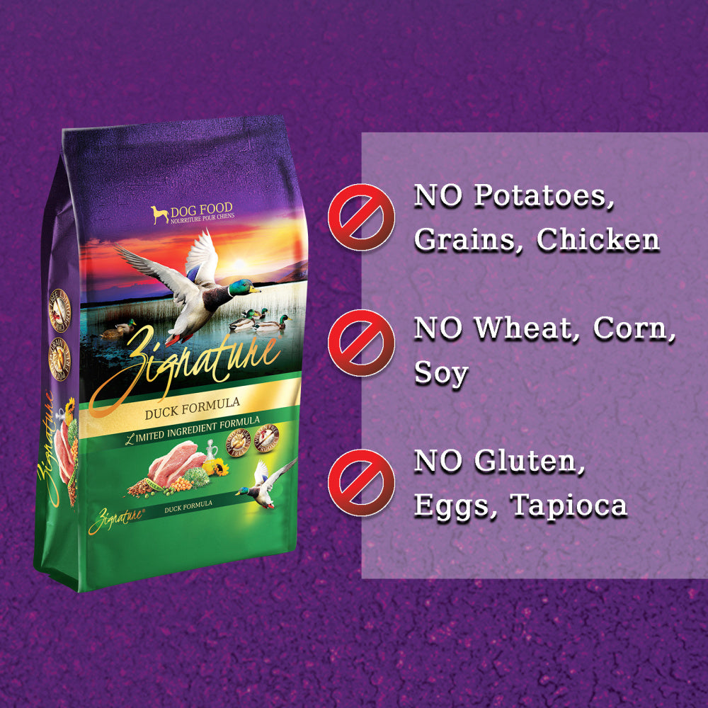 Zignature Limited Ingredient Diet Grain Free Duck Recipe Dry Dog Food andndash; Pet Empire and Supplies