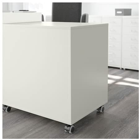 401.962.41 Alex Drawer on Casters, White, 26′′ Height, 19′′ Width, 26′′ Length,