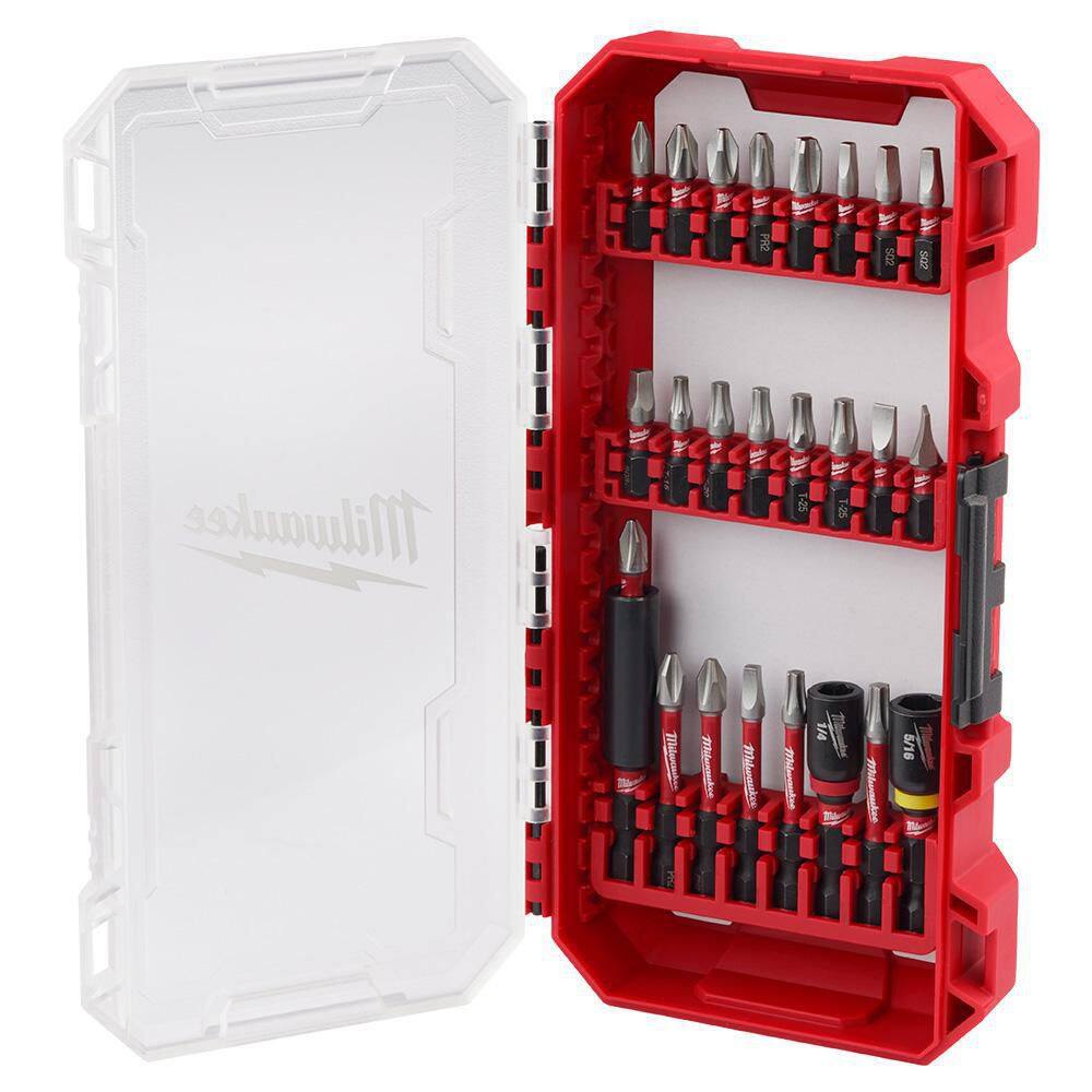 MW SHOCKWAVE Impact Duty Alloy Steel Screw Driver Bit Set (25-Piece) 48-32-4095