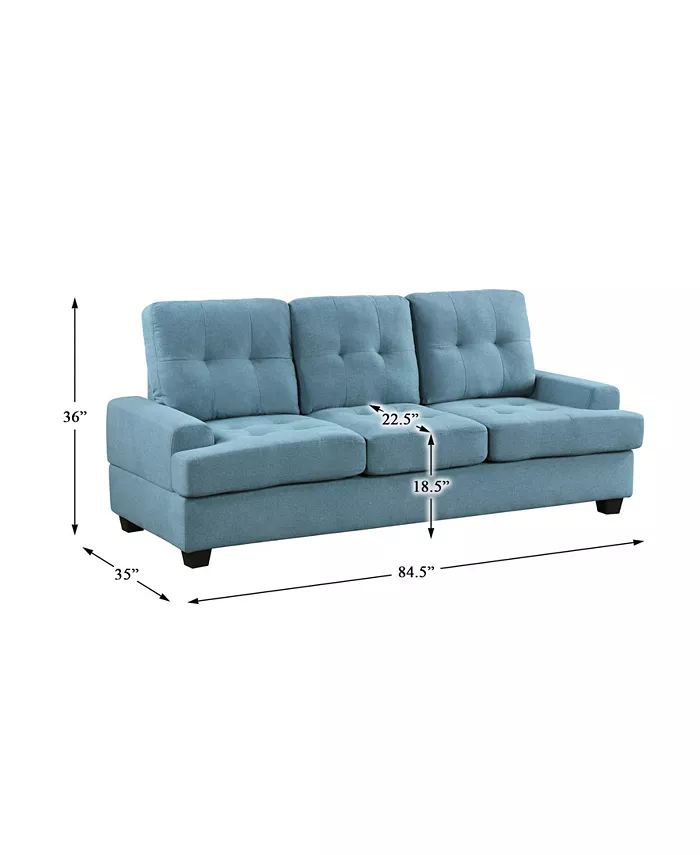 Homelegance White Label Berel 85 Sofa