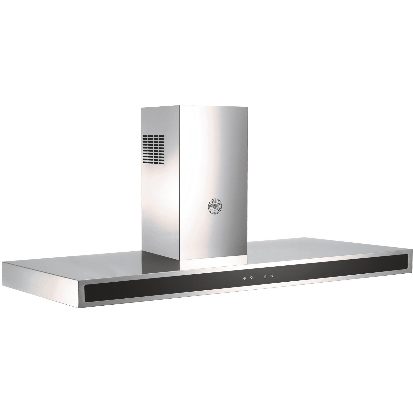 Bertazzoni 48-inch Professional Series Wall Mount Range Hood with LED Lighting KG48X