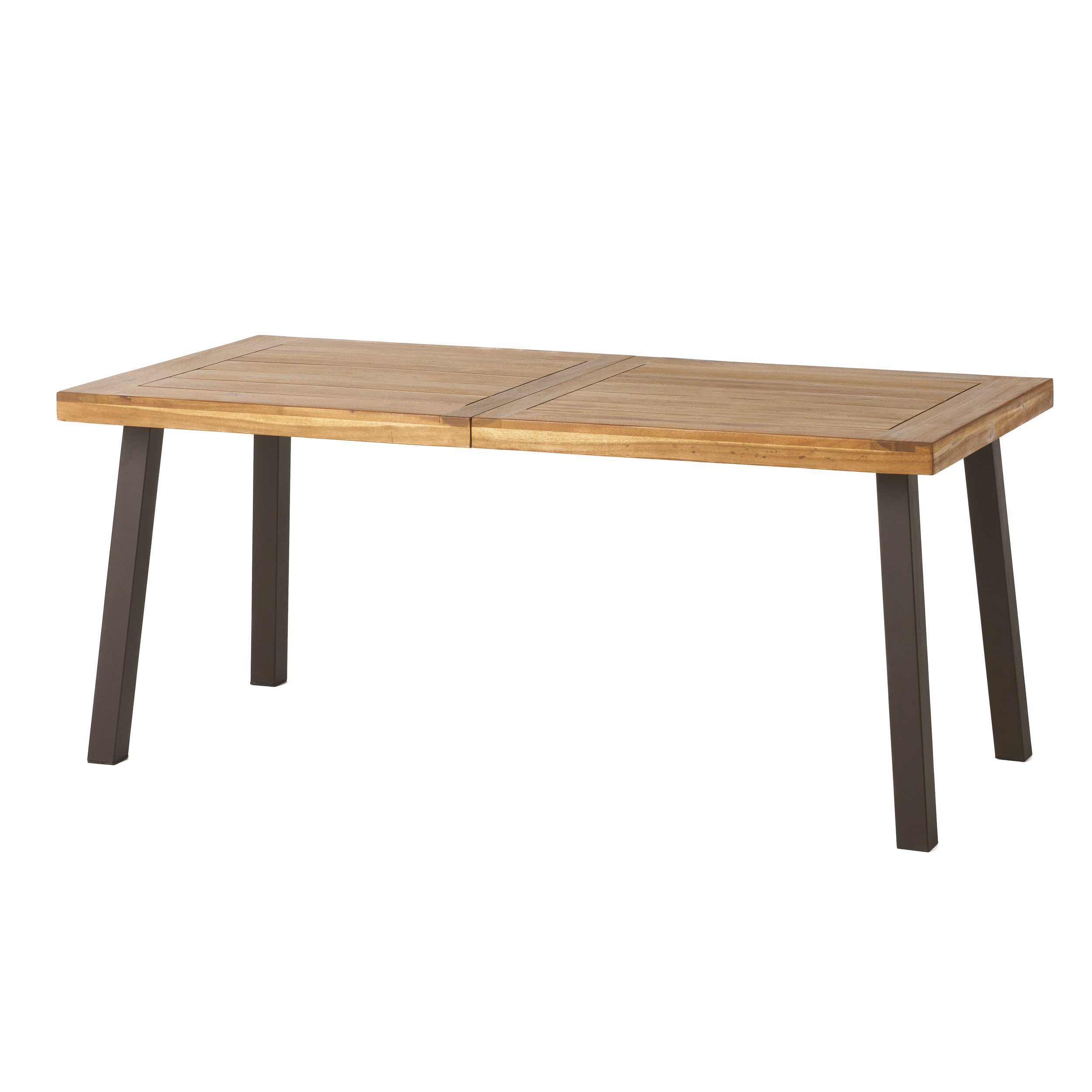 Chitwood Indoor Modern Industrial Acacia Wood Dining Table