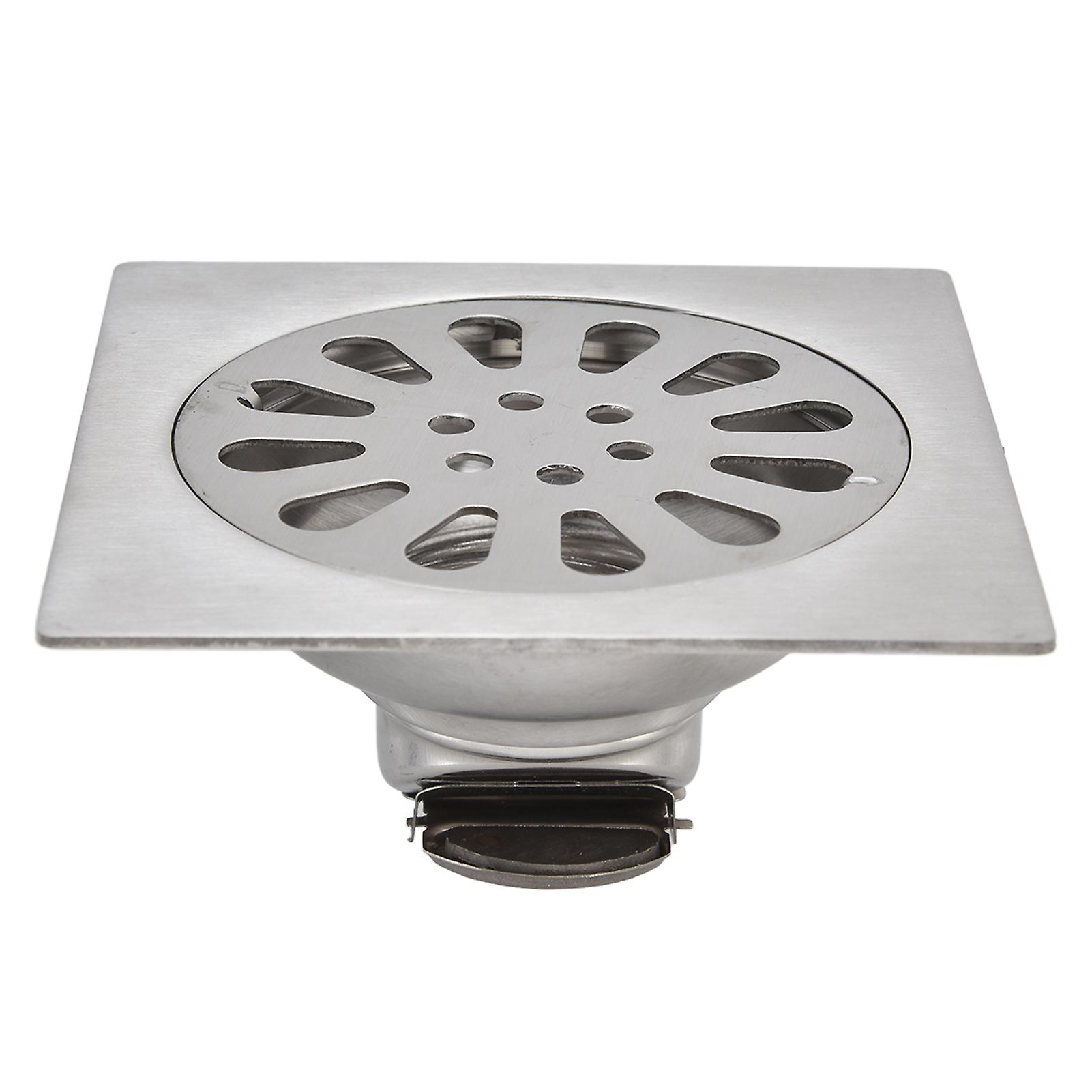 Shower Drain Square Shape Adjustable Tile Insertion Floor Drain Channel For Kitchen Bathroom