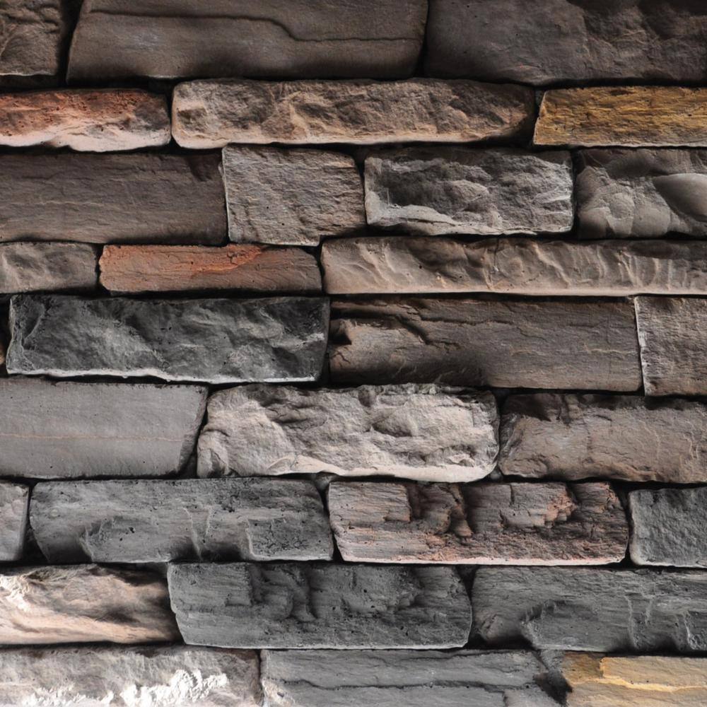 M-Rock Traditional 1.5 in. to 4 in. x 5 in. to 9 in. Shiloh Ledge Stone Concrete stone Veneer (8 sq. ft.bx) mrshilohbx