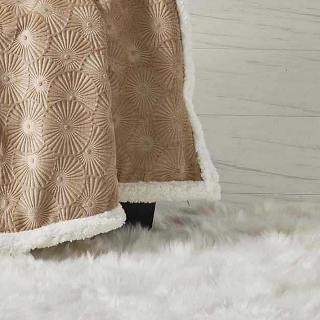 Beige Throw