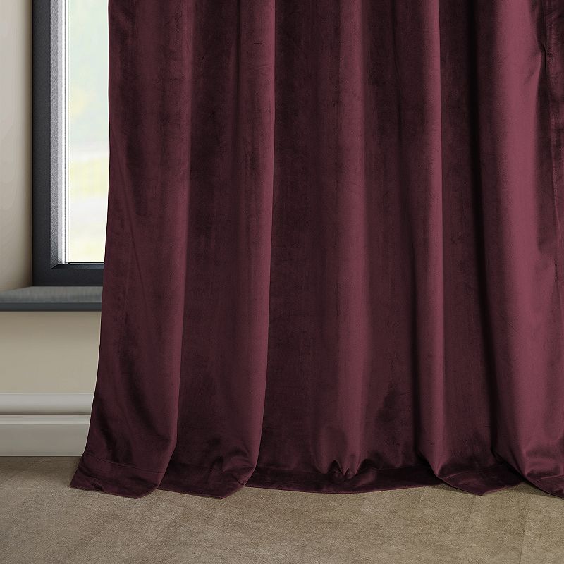 EFF 1-Panel Heritage Plush Velvet Curtain