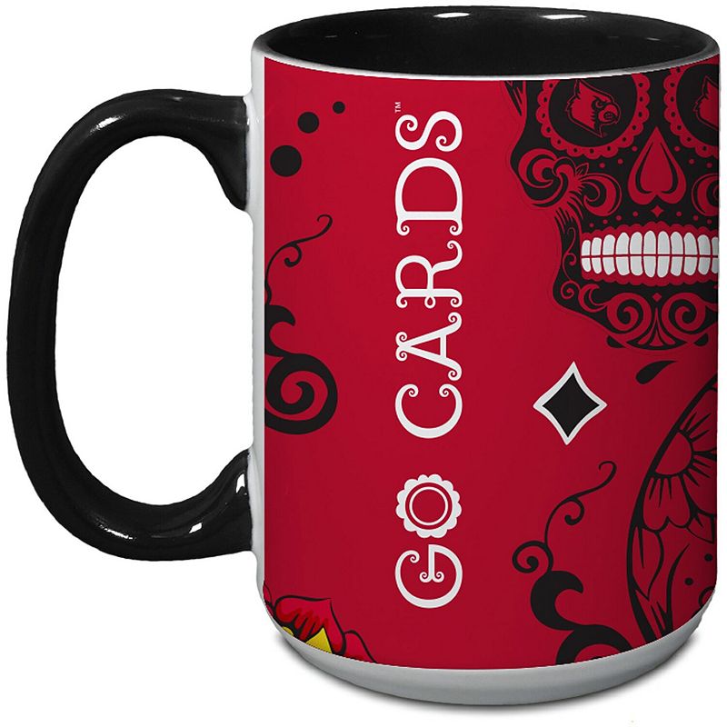 Louisville Cardinals 15oz. Java Dia de los Muertos Mug