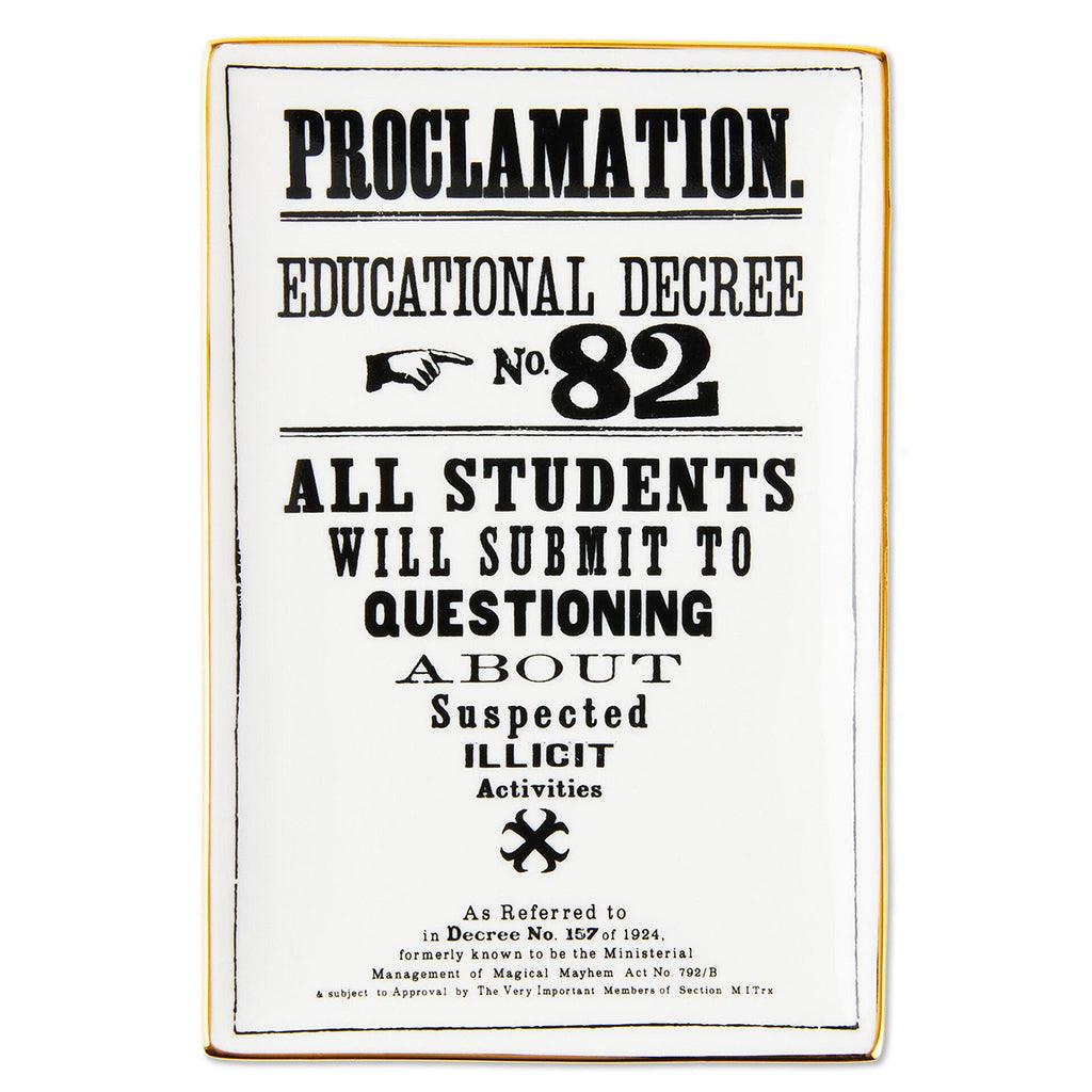 Hallmark  Harry Potter™ Proclamation No. 82 Trinket Dish