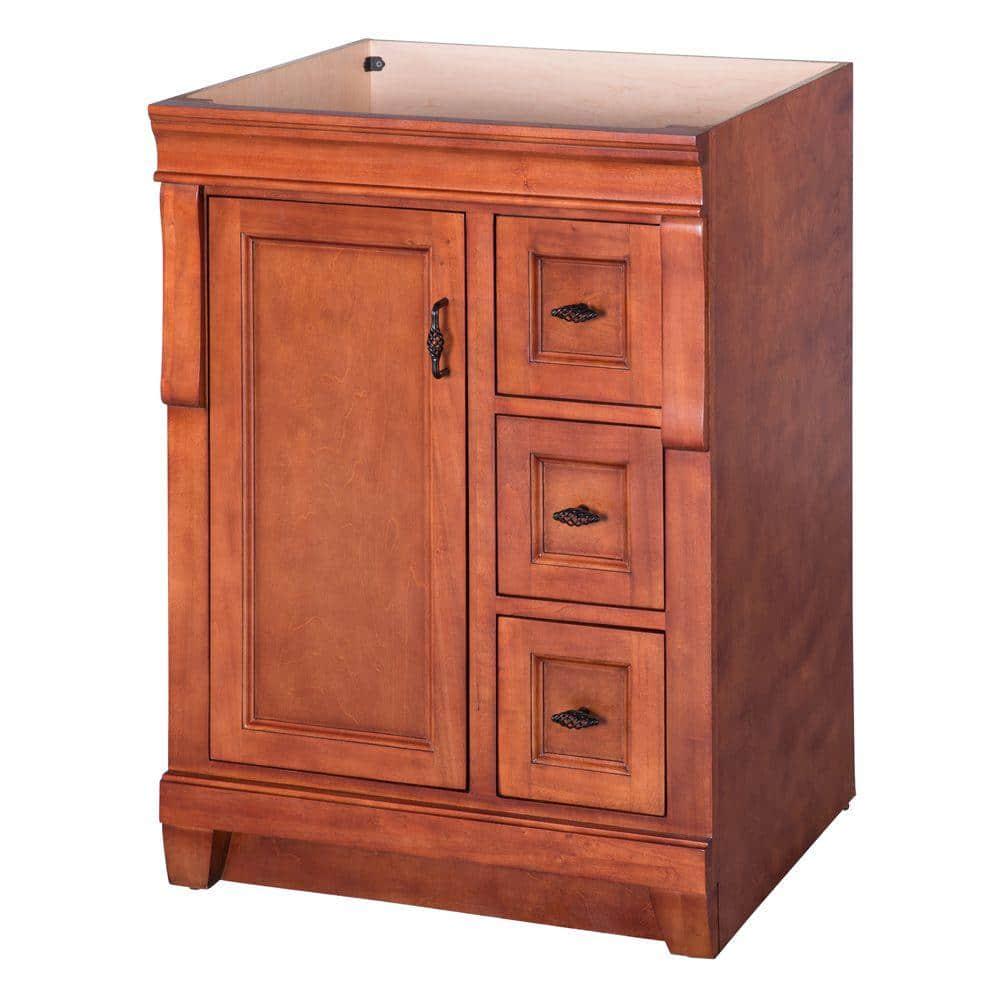 Home Decorators Collection Naples 24 in W x 2163 in D Bath Vanity Cabinet Only in Warm Cinnamon