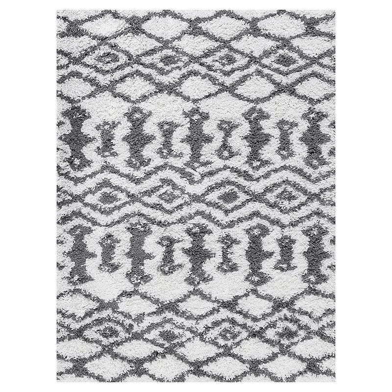 KHL Rugs Tania Contemporary Geometric Shag Area Rug