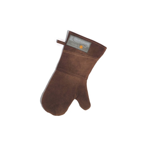 Leather Grill Mitt Brown Outset