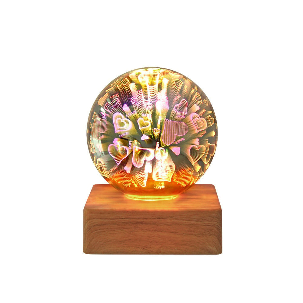 Colorful LED Crystal Ball Night Lamp