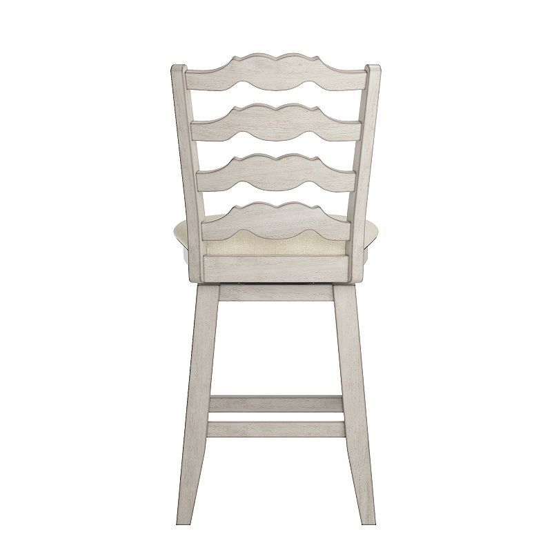 HomeVance Zackery Ladder Back Swivel Dining Chair