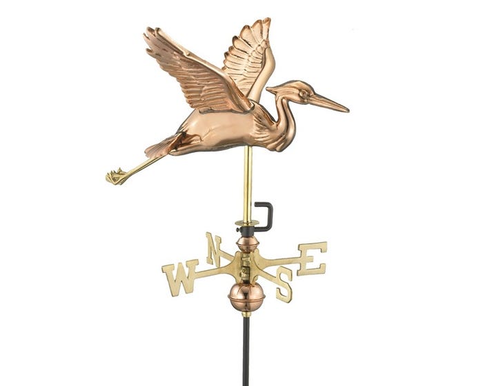 Good Directions Blue Heron Garden Weathervane 8805PG