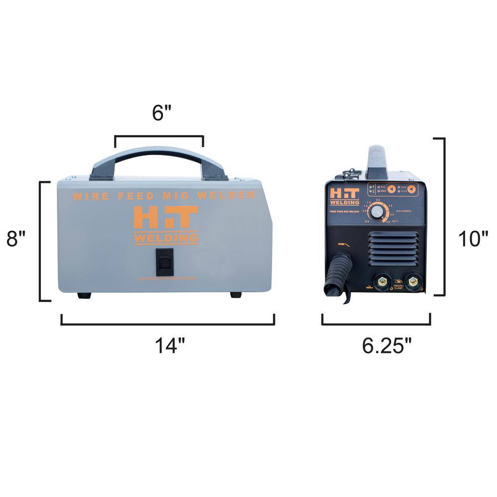 HIT Welding 80 Amp 120-Volt Electric Flux-Cored MIG Arc and TIG Multi-Process Welder Kit 805406