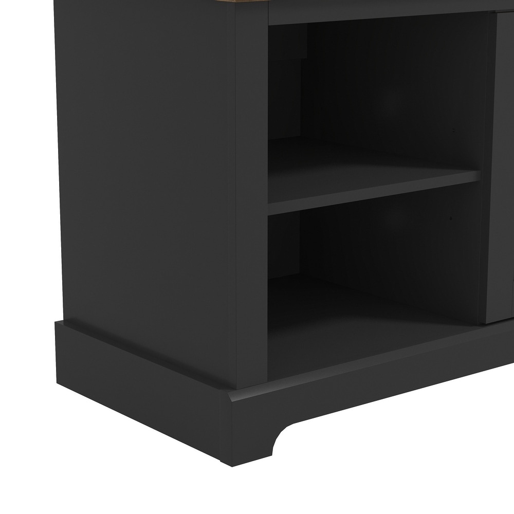 GALANO Raccon 68.2 in. Oak 2 Door TV Stand for TVs up to 75 in.   68.2\