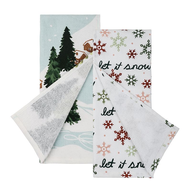 St. Nicholas Square? Snow Scenic Kitchen Towel 2-pk.