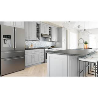 Home Decorators Collection Grayson Pearl Gray Plywood Shaker Stock Assembled Wall Kitchen Cabinet Soft Close 30 in. x 18 in. x 12 in. W3018-GPG