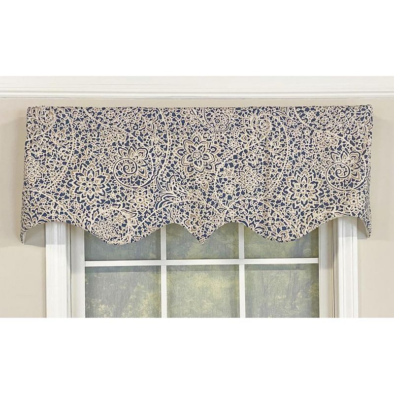 RLF Home Stella Paisley Regal Valance Rod Pocket