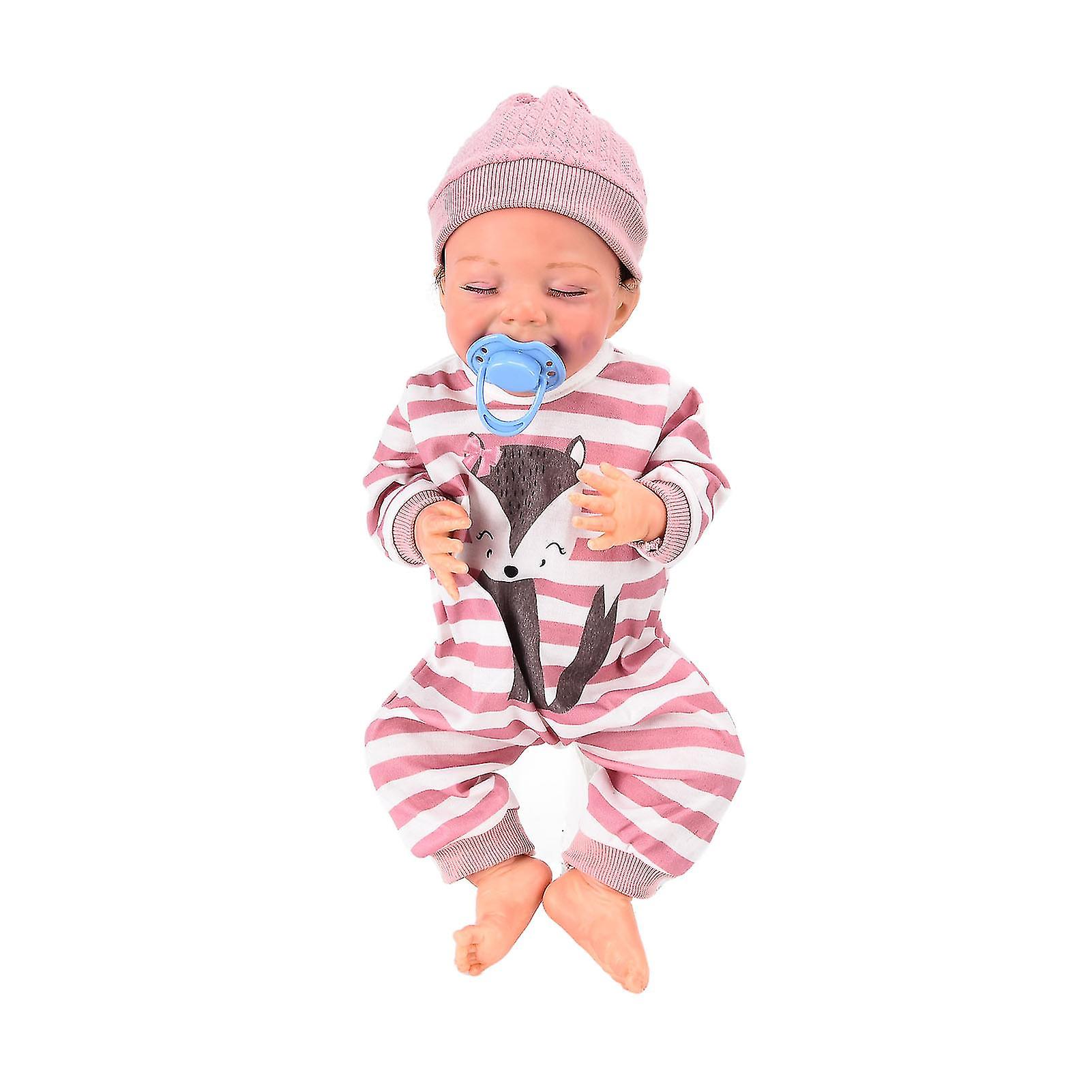 Reborn Baby Dolls Washable Full Vinly Body Newborn Baby Girls Dolls with Toy Accessories for Kids 18Inches