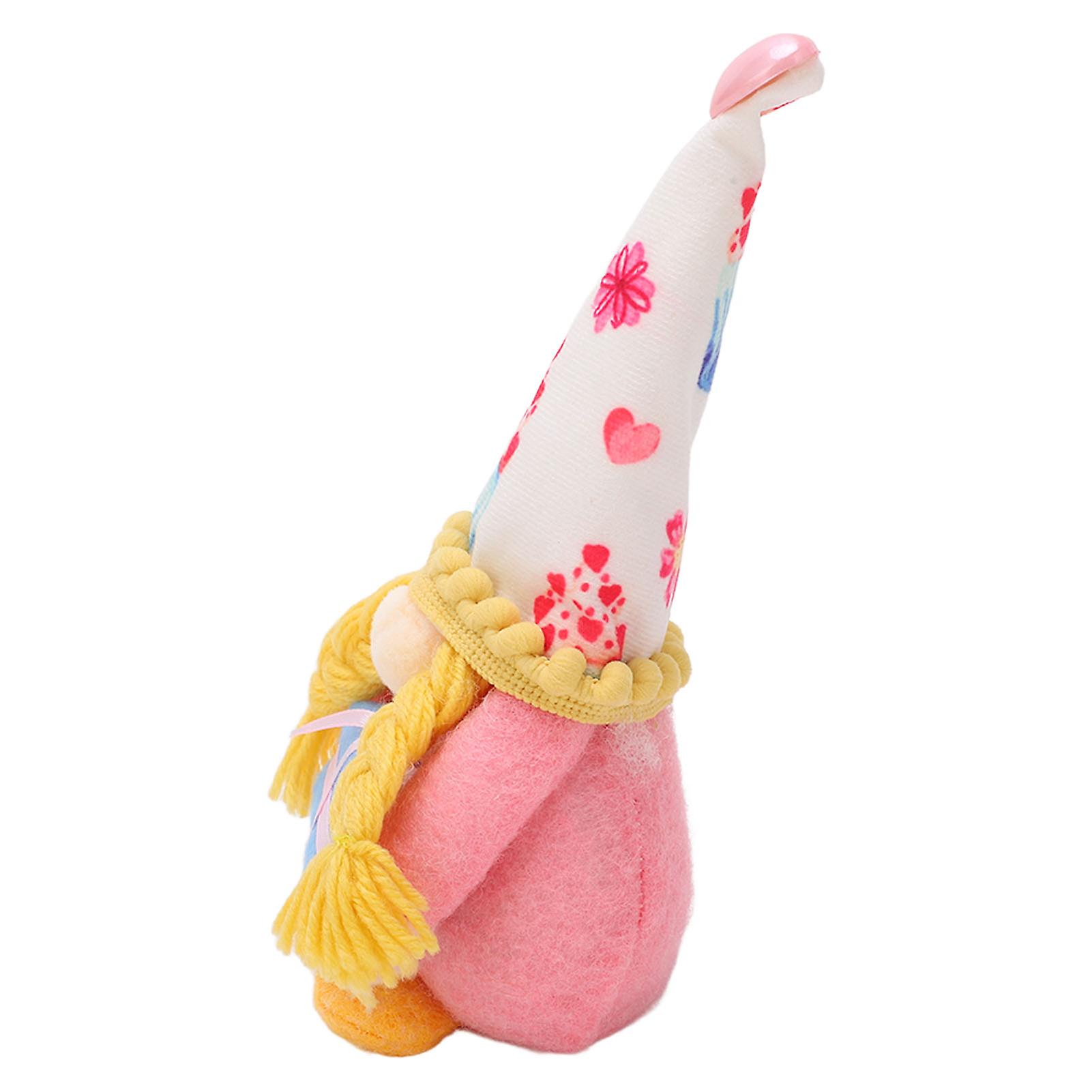 Gnomes Plush Decoration Dwarf Cute Soft Stuffed Gnomes Doll Toy for Home Birthday Braid