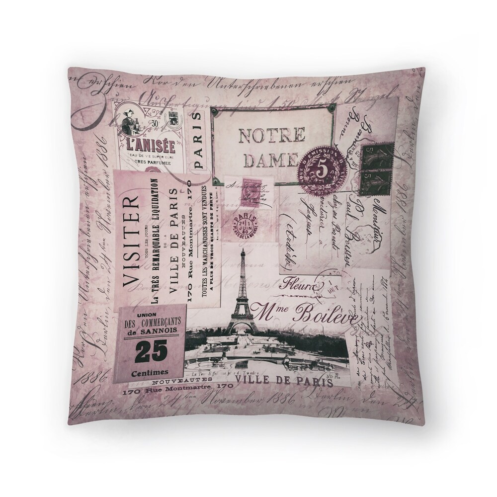 Nostalgic Paris   Decorative Throw Pillow