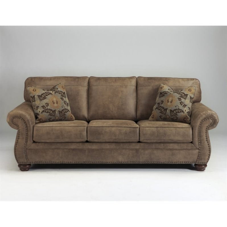 Signature Design by Ashley Larkinhurst Queen Pullout Sofa Bed, Brown