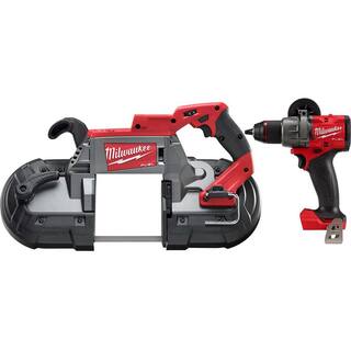 MW M18 FUEL 18-V Lithium-Ion Brushless Cordless Deep Cut Band Saw with 12 in. Hammer DrillDriver 2729-20-2904-20