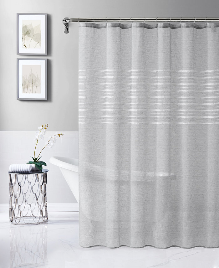 Dainty Home Daniella Tufted Shower Curtain 72 x 70