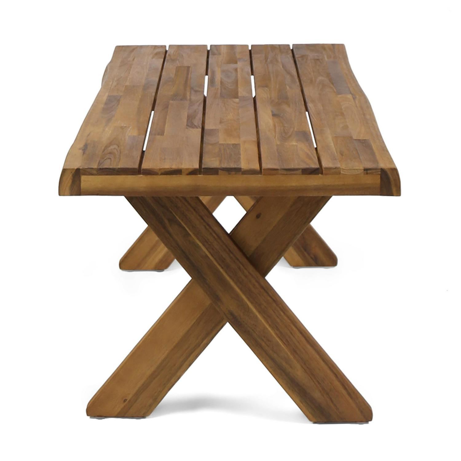 Outdoor Acacia Wood Coffee Table Teak  Crowdfused