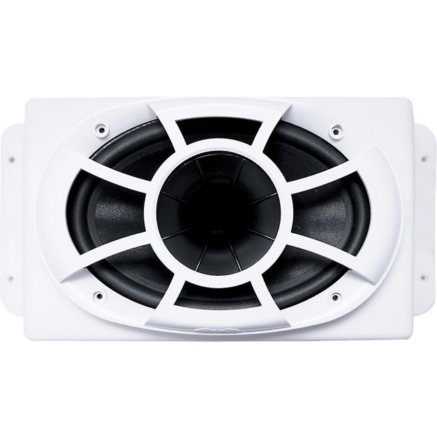 Wet Sounds Rev 6x9 sm w Rev Series 6x9 Hlcd W Surface Mountable Roto mold Enclosure amp Grille White pair