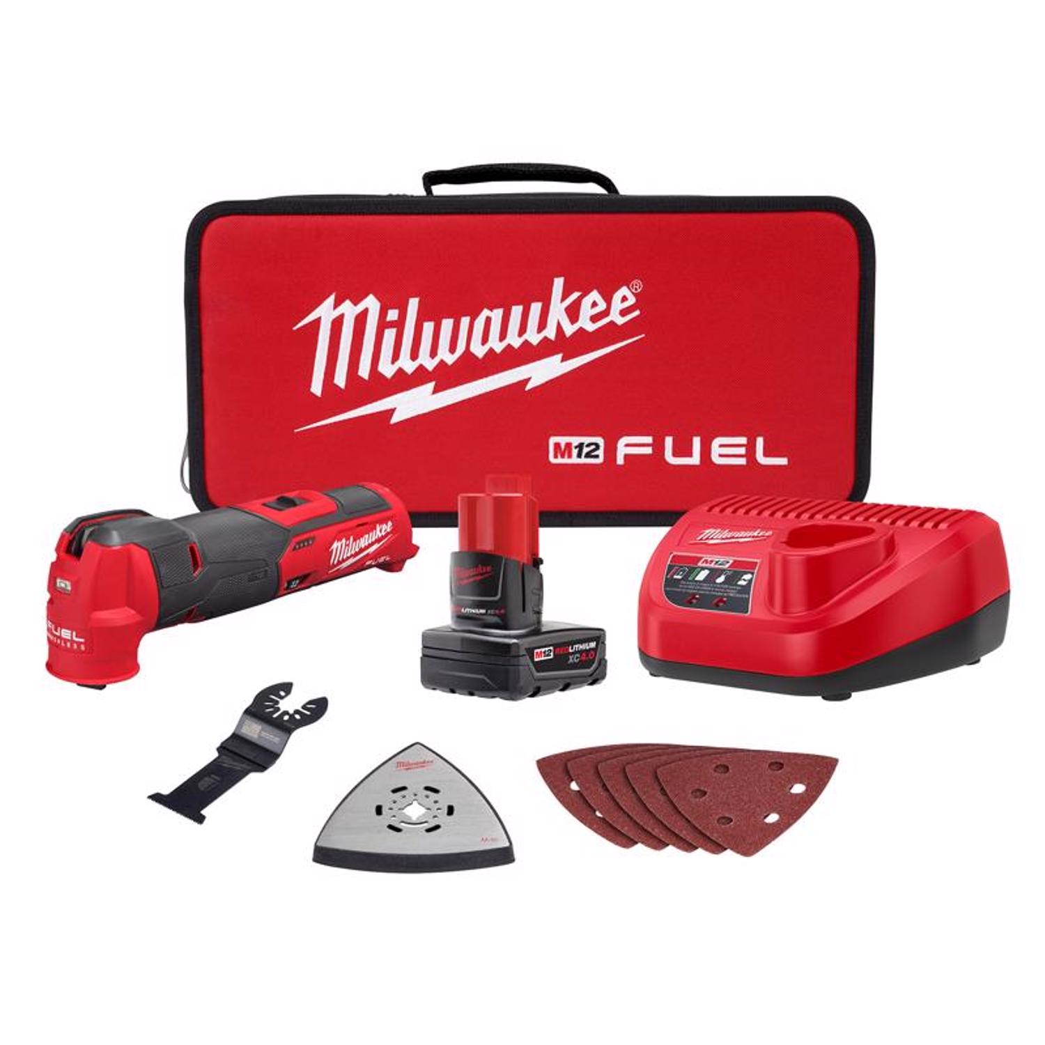 MW M12 FUEL 12 V Cordless Oscillating Multi-Tool Kit (Battery \u0026 Charger)