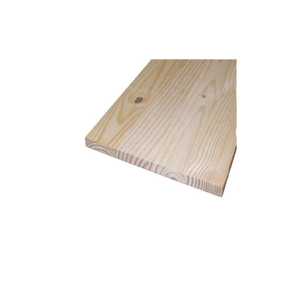 Common: 2132 in. x 18 in. x 6 ft. Actual: 0.656 in. x 17.25 in. x 72 in. Edge-Glued Pine Panel 0080105