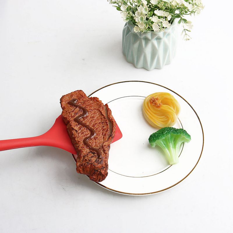 Silicone Slotted Design Non-stick Pancake Turner Spatula Cooking Tool