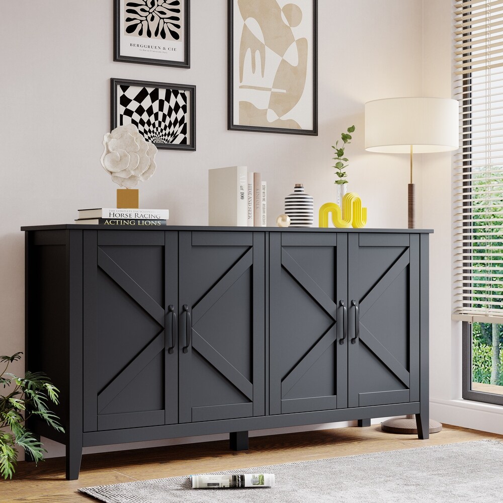 Freestanding Sideboard Storage Cabinet for Living Room Office Bedroom