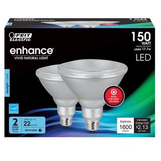 Feit Electric 150-Watt Equivalent PAR38 Dimmable ENERGY STAR Flood LED Light Bulb 5000K Daylight (2-Pack) PAR38DM1600950CA2