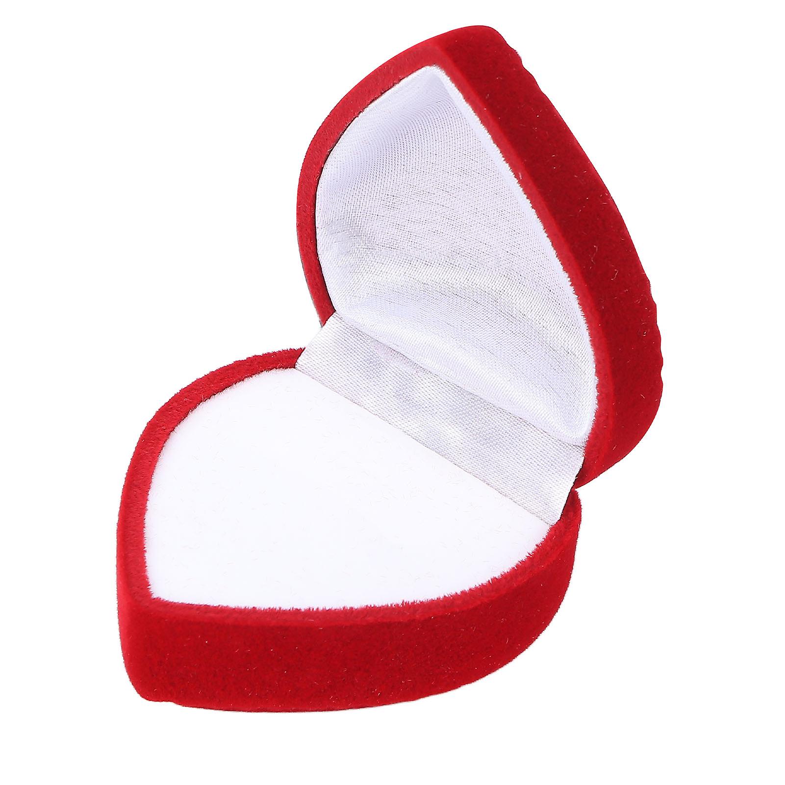 Red Love Jewelry Box Simple Retro Small Exquisite Ring Jewelry Box For Gift Ceremony Proposal