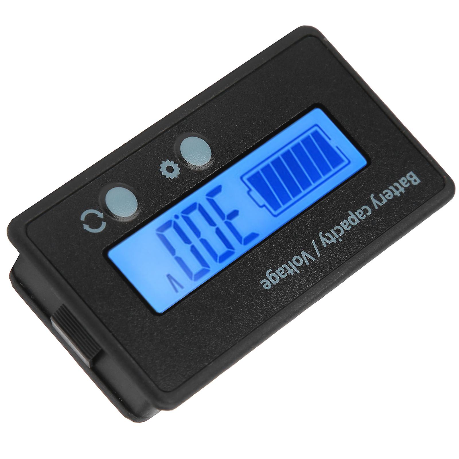 Dc10100v Lcd Screen Battery Level Indicator Voltmeter Voltage Tester Blue Backlight