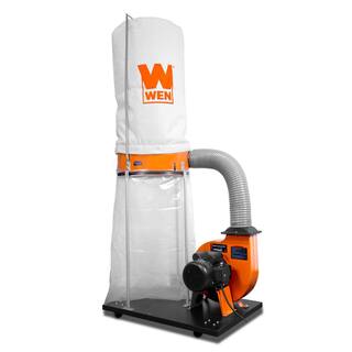 WEN 1500 CFM 16 Amp 5-Micron Woodworking Dust Collector with 50 Gal. Collection Bag and Mobile Base 3403