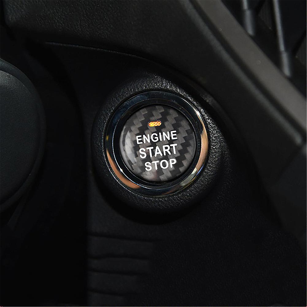 Car Engine Start Button Sticker Carbon Fiber Car Interior Accessories For Subaru Wrx 2015-2019 Forester 2013-2020 Outback 2013-2020 Legacy 2014-2020 X