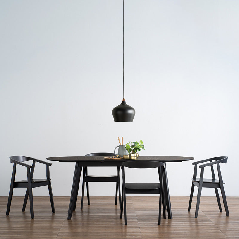 WERNER Extendable Dining Table 150-195cm - Black