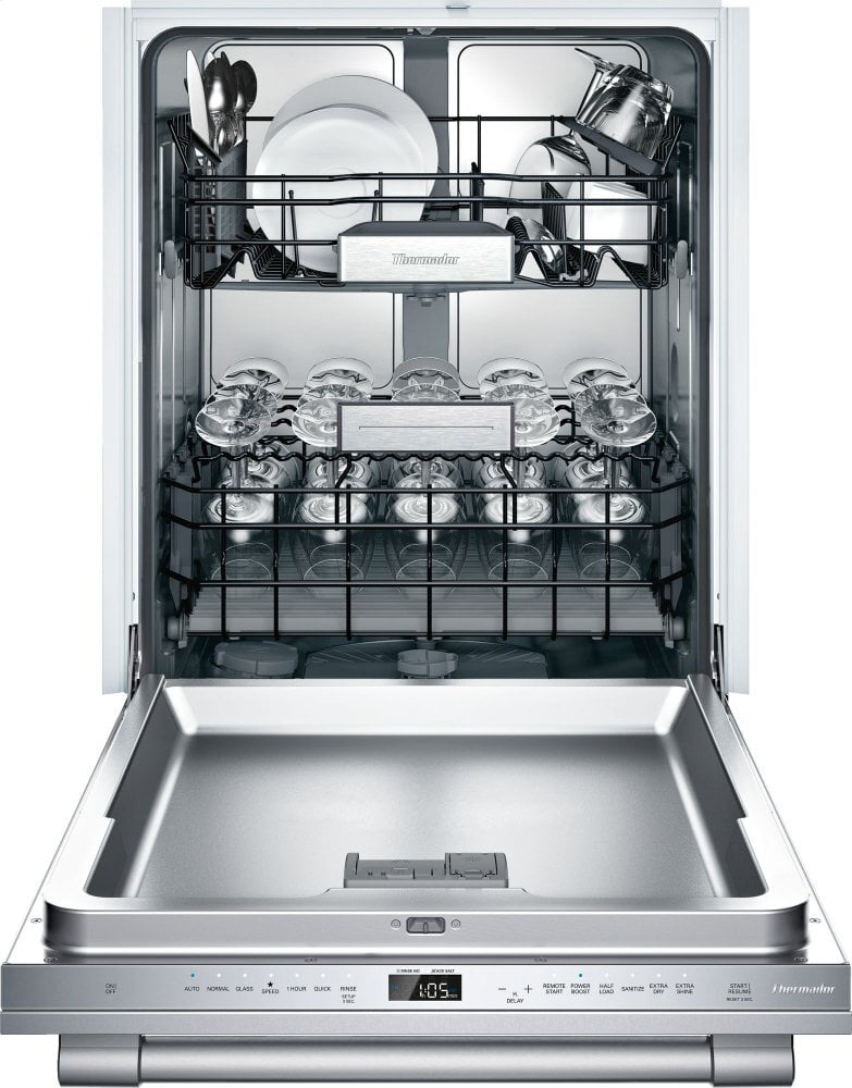 Thermador DWHD771WFP 24-Inch Professional Stainless Steel Glass Care Center Dishwasher