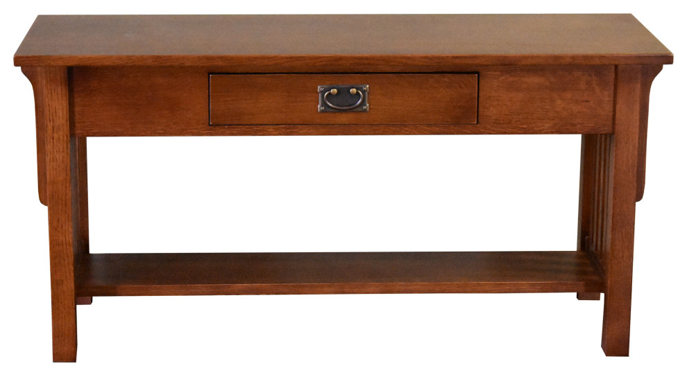 Mission 1 Drawer Crofter Style Console Table   Craftsman   Console Tables   by Crafters and Weavers  Houzz