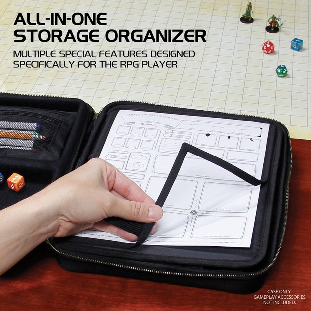 Enhance Tabletop Rpg Organizer Case Black