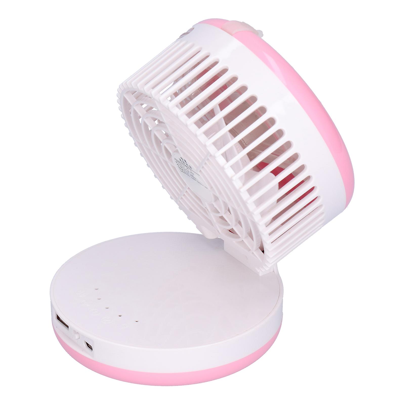 Desktop Humidifying Electric Fan Foldable Water Spray Mist Fan USB Charging for Home Office