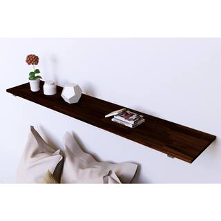 Interbuild 96 in. L x 20 in. D x 0.7 in. T Solid Acacia Appearance Board Espresso 668738