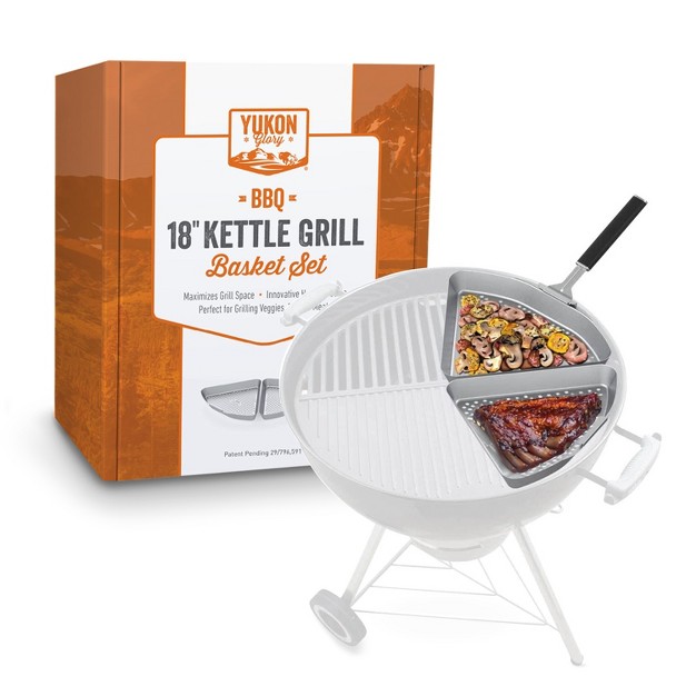 Yukon Glory Kettle Grill Basket Set